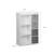 Meuble de rangement pour enfant, blanc - camille - avec 7 compartiments et 4 paniers Bleu+Rose 11 - vertbaudet enfant 