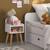 Table de chevet chambre enfant, pieds en pin Blanc+Rose+Vert 3 - vertbaudet enfant 