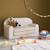 Canapé lit enfant en velours côtelé dépliable, l 90 x p 43 x h 51,5 cm Crème 3 - vertbaudet enfant 