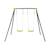 Portique balançoire double en métal, 2 places, noir et vert, acier, l 217 x p 153 x h 195 cm Noir et vert 3 - vertbaudet enfant 