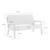 Banquette scandinave enfant en bois et tissu bouclette 2 places Beige 5 - vertbaudet enfant 