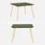Table carrée enfant bois de pin 2 assises - judith Blanc+Rose+Vert+Vert olive 23 - vertbaudet enfant 