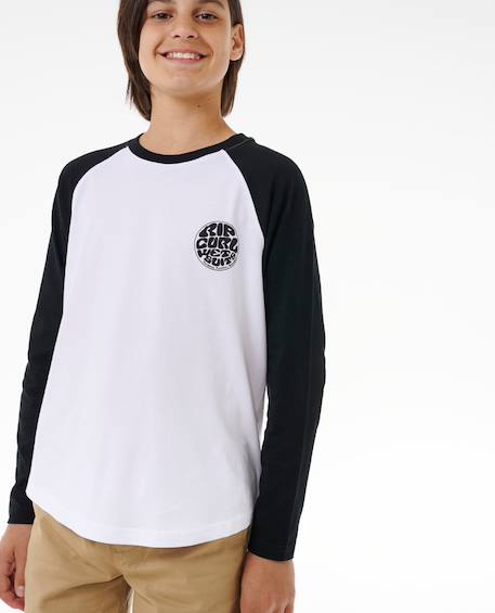 T-shirt à manches longues wetty icon enfant Blanc 6 - vertbaudet enfant 