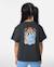 T-shirt surf magic art fille Bleu ciel+Noir délavé 6 - vertbaudet enfant 