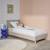 Lit avec sommier à lattes et tête de lit, finition tissu, l202 x p96 x h88cm Beige+Gris clair 4 - vertbaudet enfant 