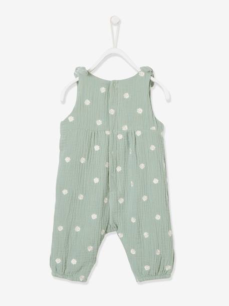 Combinaison bébé naissance en gaze de coton beige+blanc+écru+tilleul 17 - vertbaudet enfant 