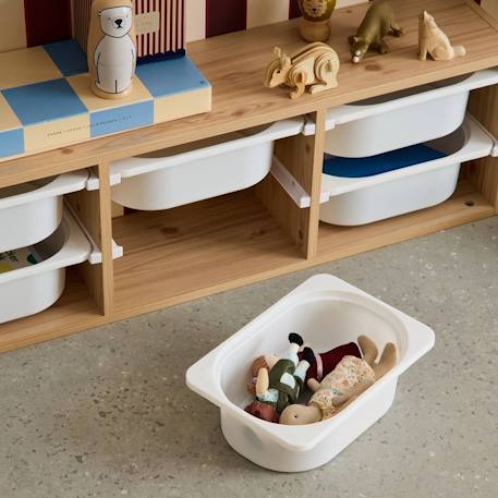 Meuble de rangement pour enfant, 6 bacs en plastique Naturel 6 - vertbaudet enfant 