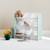 Lot de 2 meubles de rangement pour enfant, 18 casiers - tobias - mdf décor bois naturel, 64x295x60cm Blanc+Vert céladon 9 - vertbaudet enfant 