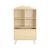 Bibliothèque enfant, 2 portes et 4 étagères Blanc+Naturel+Rose+Vert 12 - vertbaudet enfant 