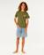 T-shirt à manches courtes eternal shred art enfant Vert surplus+Vitamine c 4 - vertbaudet enfant 