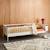 Lit enfant 90 x 190 cm pin naturel sommier à lattes inclus vert et blanc - elio Blanc+Vert 4 - vertbaudet enfant 