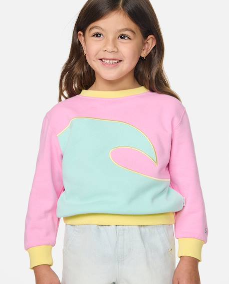 Sweat surf wave fille Rose 4 - vertbaudet enfant 