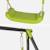 Portique balançoire double en métal, 2 places, noir et vert, acier, l 217 x p 153 x h 195 cm Noir et vert 4 - vertbaudet enfant 