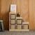 Meuble de rangement enfant escalier 6 bacs de rangement décor bois naturel - sora Beige+Vert de gris 3 - vertbaudet enfant 