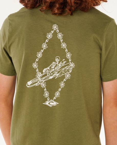 T-shirt à manches courtes eternal shred art enfant Vert surplus+Vitamine c 5 - vertbaudet enfant 