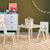 Table carrée enfant bois de pin 2 assises - judith Blanc+Rose+Vert+Vert olive 15 - vertbaudet enfant 