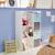 Meuble de rangement pour enfant, blanc - camille - avec 7 compartiments et 4 paniers Bleu+Rose 3 - vertbaudet enfant 