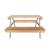 Table de pique-nique en bois d'acacia pour enfant, salon de jardin 4 places vert de gris et teck - caroline Vert de gris 4 - vertbaudet enfant 