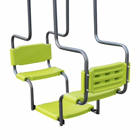Balançoire 4 agrès meltemi, portique 6 places, station de jeux extérieure, balancoire enfants Vert 3 - vertbaudet enfant 