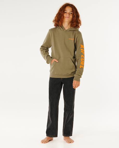 Sweat à capuche eternal shred art garçon Vert surplus 3 - vertbaudet enfant 