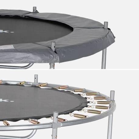 Trampoline ø180cm cassiopée avec filet de protection Gris 4 - vertbaudet enfant 