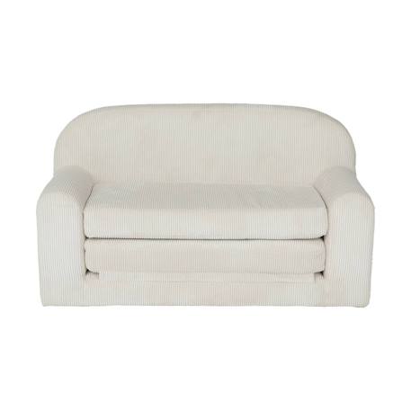 Canapé lit enfant en velours côtelé dépliable, l 90 x p 43 x h 51,5 cm Crème 6 - vertbaudet enfant 