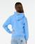 Sweat à capuche staple varsity fille Bleu bleuet+Gris clair chiné 3 - vertbaudet enfant 
