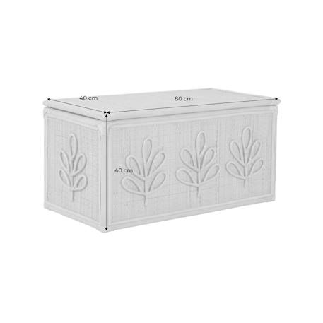 Coffre à jouets enfant bohème en rotin - 80 x 40 x 40 cm - arlo Rotin naturel 5 - vertbaudet enfant 