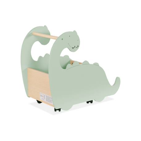 Coffre à jouets avec roulettes pour enfant dinosaure Vert 6 - vertbaudet enfant 