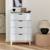Commode blanche scandinave - floki - chiffonnier avec pieds en bois de sapin, 4 tiroirs, 60x40x90cm Blanc 6 - vertbaudet enfant 