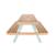 Table de pique-nique en bois d'acacia pour enfant, salon de jardin enfant 2 places, couleur teck clair Vert de gris 6 - vertbaudet enfant 