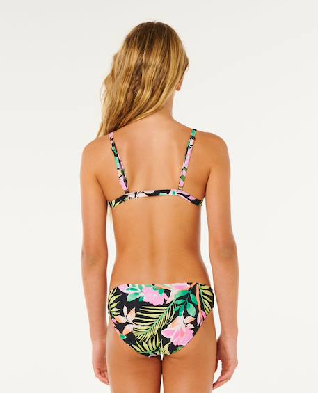 Ensemble maillot de bain molokai fille Blanc cassé+Noir 11 - vertbaudet enfant 