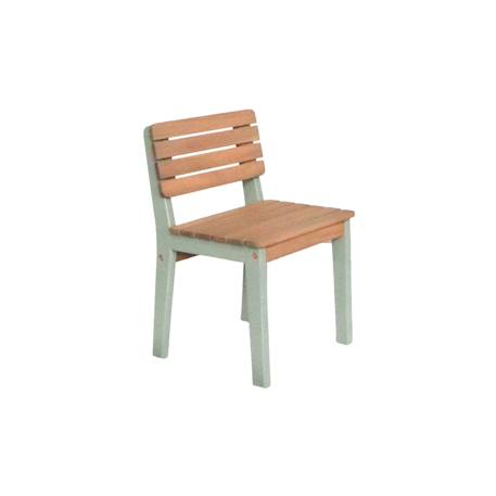 Chaise bois pour enfant intérieur/extérieur, salon de jardin enfant bois d'acacia (lot de 2) caroline Vert de gris 6 - vertbaudet enfant 