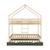 Lit enfant superposé cabane 90 x 190 cm pin naturel avec sommier et lit tiroir - roya Blanc+Vert 12 - vertbaudet enfant 