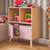 Bibliothèque enfant 2 étagères 2 portes Blanc+Rose+Vert 10 - vertbaudet enfant 