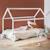 Lit enfant cabane, bois massif en pin naturel - tobias - sommier inclus, 90 x 190 cm Blanc+Naturel 3 - vertbaudet enfant 
