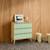 Commode enfant décor bois 3 tiroirs, pieds bois de pin - 80 x 30 x 79 cm - azur Naturel+Rose+Vert 16 - vertbaudet enfant 
