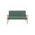 Banquette canapé pour enfant 2 places velours côtelé et bois d'hévéa l 84 x p 43,5 x h 50cm Kaki foncé 4 - vertbaudet enfant 