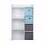 Meuble de rangement pour enfant, blanc - camille - avec 7 compartiments et 4 paniers Bleu+Rose 6 - vertbaudet enfant 