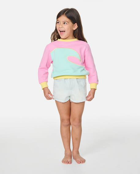 Sweat surf wave fille Rose 3 - vertbaudet enfant 