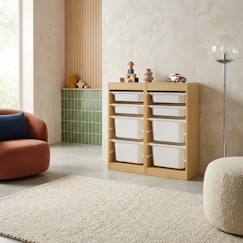 Chambre et rangement-Rangement-Meuble à cases, accessoires-Meuble de rangement enfant 4 bacs de rangement, 41,5 x 30 x 89cm (lot de 2)