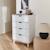 Commode blanche scandinave - floki - chiffonnier avec pieds en bois de sapin, 4 tiroirs, 60x40x90cm Blanc 3 - vertbaudet enfant 