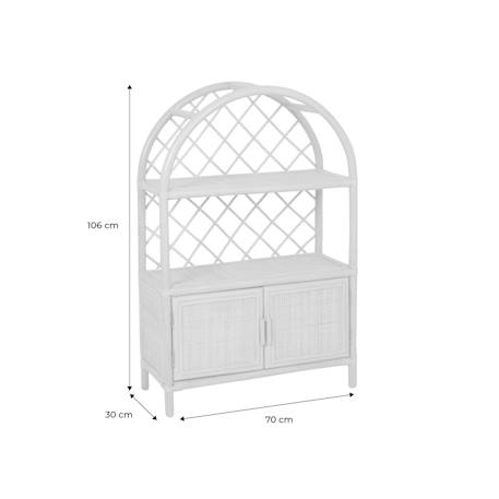 Bibliothèque enfant exotique rotin naturel - 70x30x106cm - arlo Rotin naturel 5 - vertbaudet enfant 