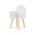 Table de chevet chambre enfant, pieds en pin Blanc+Rose+Vert 6 - vertbaudet enfant 