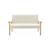Banquette canapé pour enfant 2 places bouclette et bois d'hévéa l 84 x p 43,5 x h 50cm Blanc 5 - vertbaudet enfant 