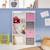 Meuble de rangement pour enfant, blanc - camille - avec 7 compartiments et 4 paniers Bleu+Rose 9 - vertbaudet enfant 