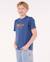 T-shirt à manches courtes surf revival logo enfant Bleu marine clair 2 - vertbaudet enfant 