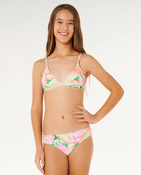 Ensemble maillot de bain molokai fille Blanc cassé+Noir 6 - vertbaudet enfant 