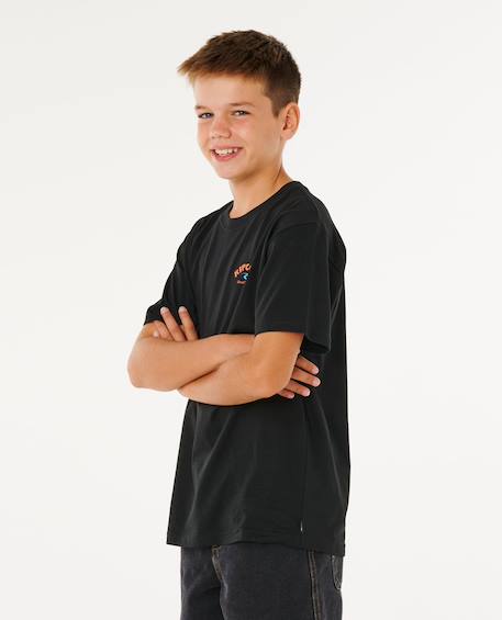 T-shirt à manches courtes shred til enfant Noir+Sunlight 2 - vertbaudet enfant 