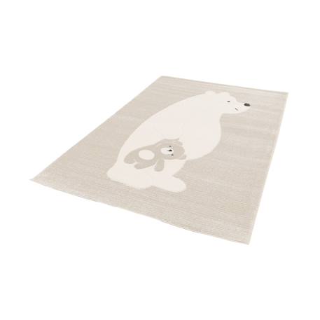 Tapis enfant beige / crème, tapis intérieur oursons, poils ras Beige 5 - vertbaudet enfant 
